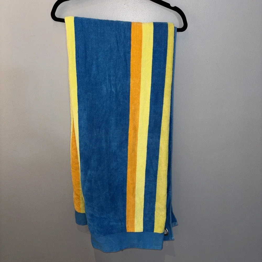 Y2K Jay Franco Beach Blanket/Towels Terry Cloth Corner Rings 54